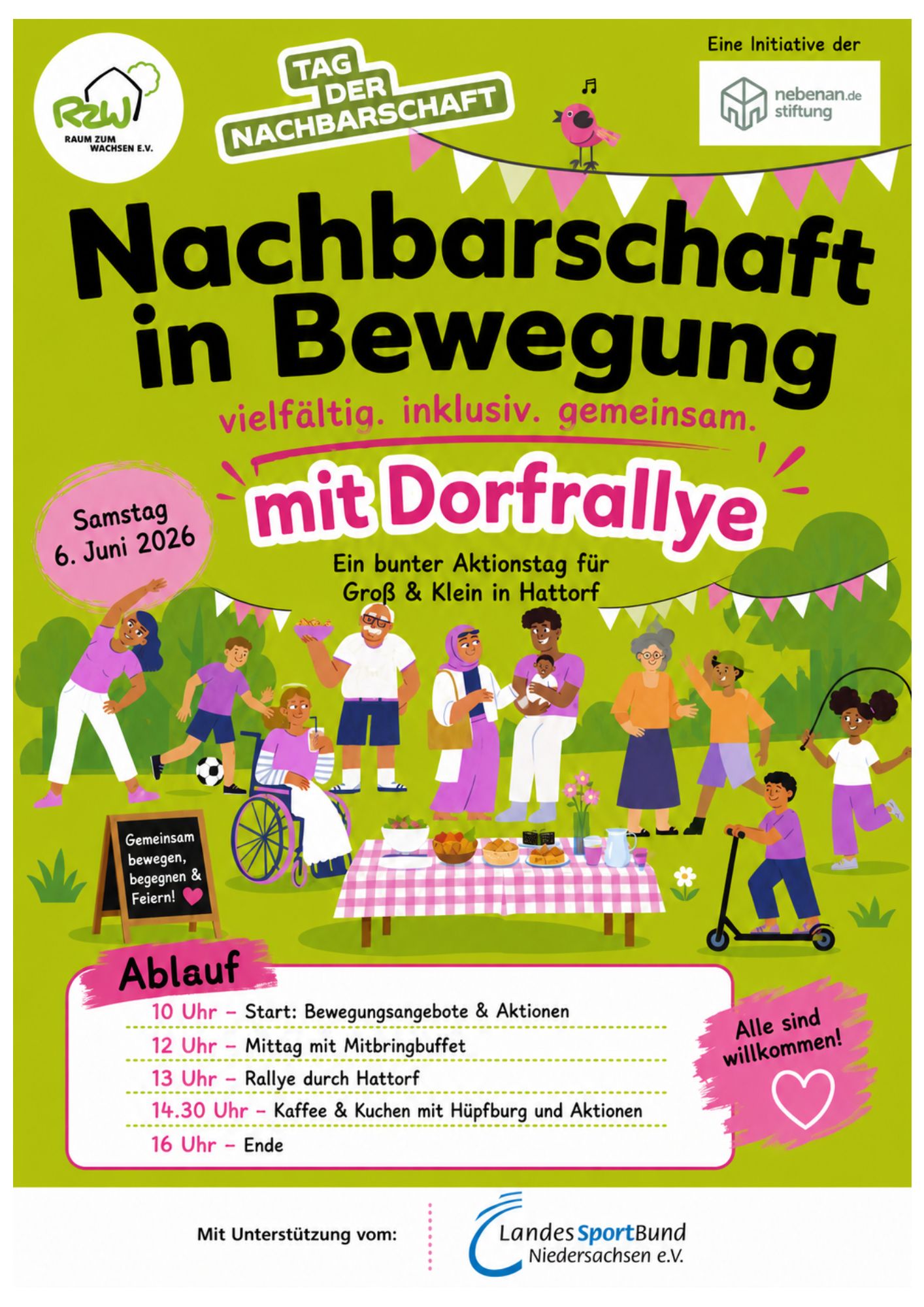 Tag der Nachbarschaft, 6. Juni, 10h